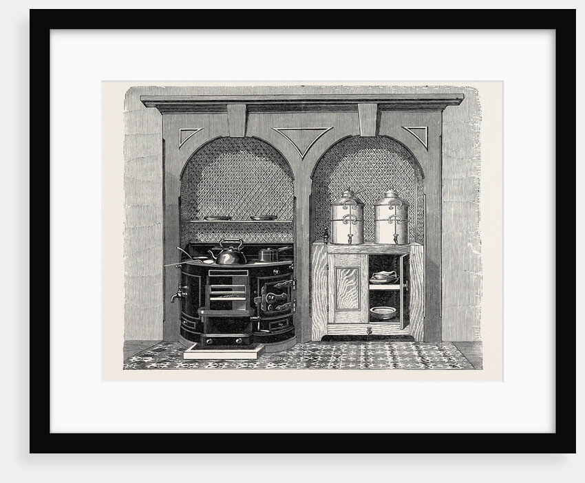 The Paris International Exhibition: Richards' Circular-Front Cooking-Stove, 1867 by Anonymous