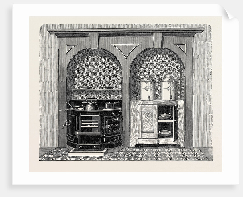 The Paris International Exhibition: Richards' Circular-Front Cooking-Stove, 1867 by Anonymous