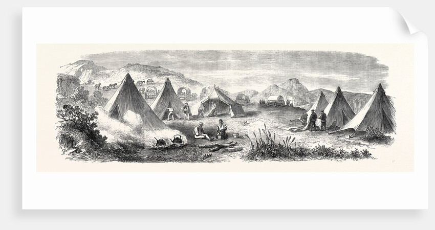 The Duke of Edinburgh's Camp at Buffalo Nek Near the Hunting Ground on the Knysna South Africa 1867 by Anonymous