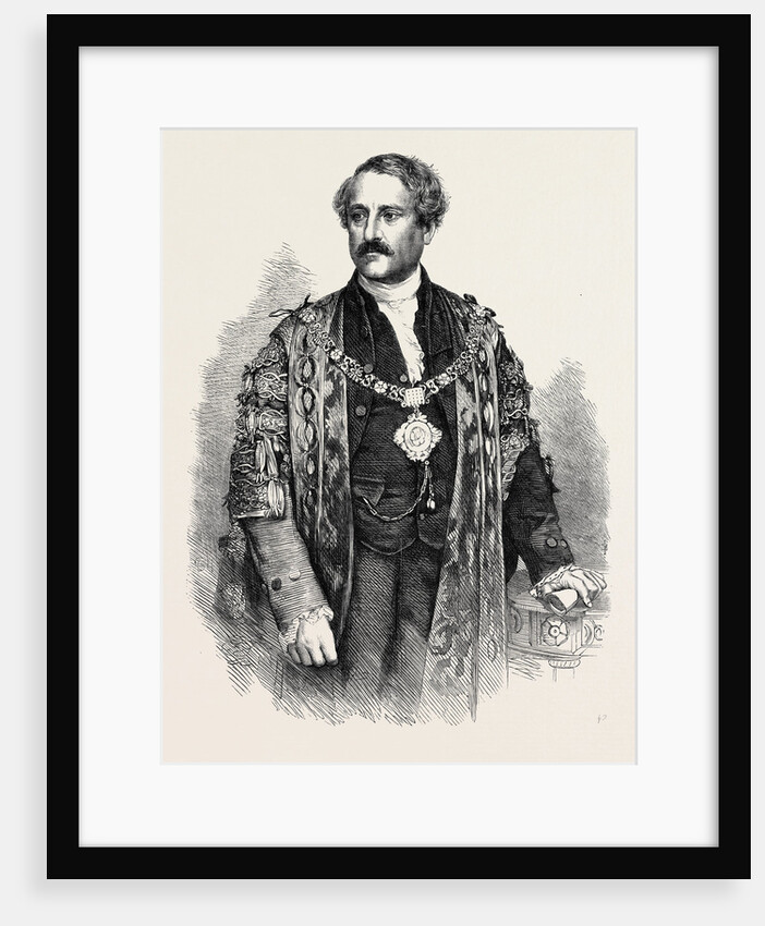 The Right Hon. W.F. Allen the New Lord Mayor of London UK 1867 by Anonymous