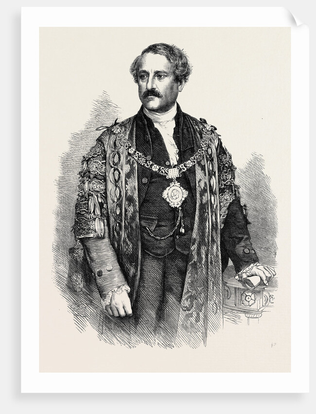 The Right Hon. W.F. Allen the New Lord Mayor of London UK 1867 by Anonymous