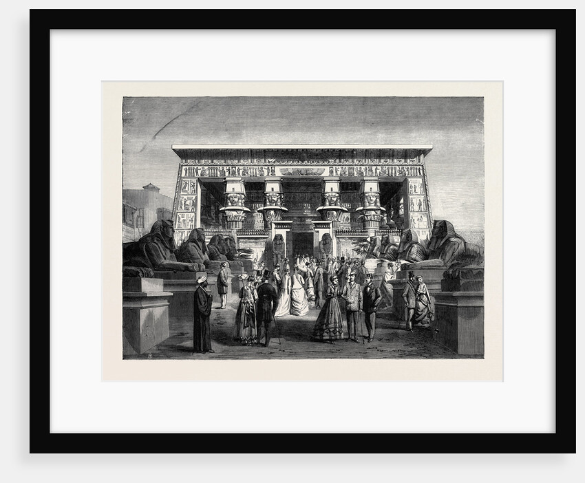 Model of the Temple of Edfou in the Park of the Late Paris International Exhibition France 1867 by Anonymous