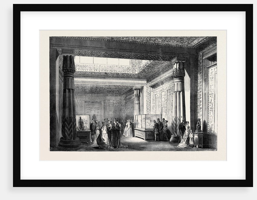 The Paris International Exhibition: Interior of the Temple of Edfou France 1867 by Anonymous