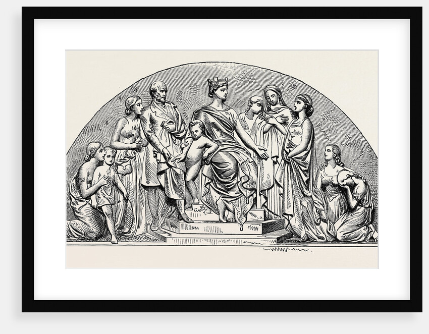 Sculpture for the Offices of the Lancashire Life and Fire Insurance Company at Manchester UK 1867 by Anonymous