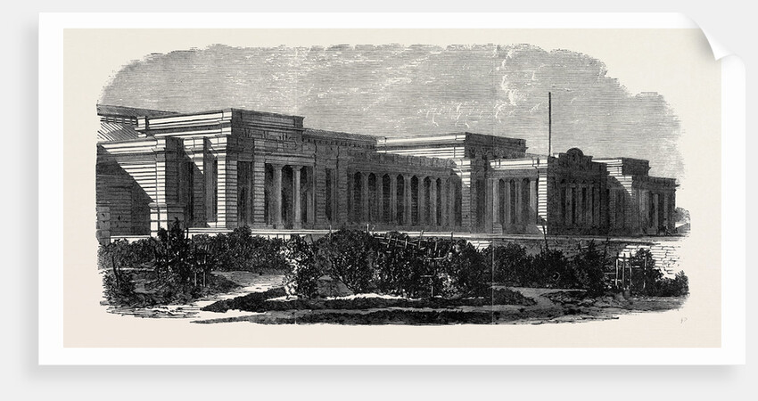 The Railway Station at Cawnpore 1867 by Anonymous