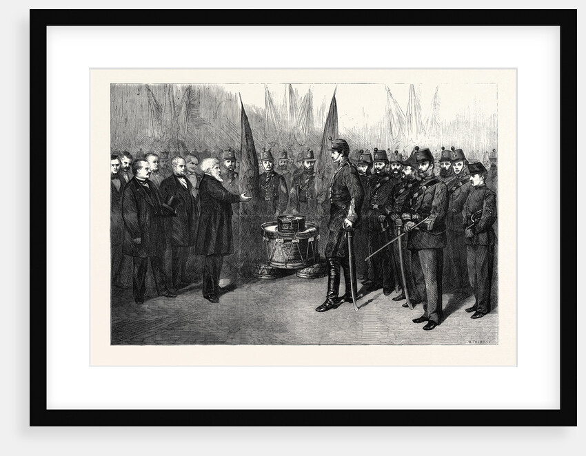 Presentation of Colours to the 4th Tower Hamlets Volunteer Corps London UK 1867 by Anonymous