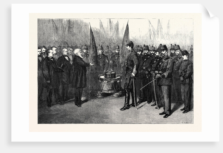 Presentation of Colours to the 4th Tower Hamlets Volunteer Corps London UK 1867 by Anonymous