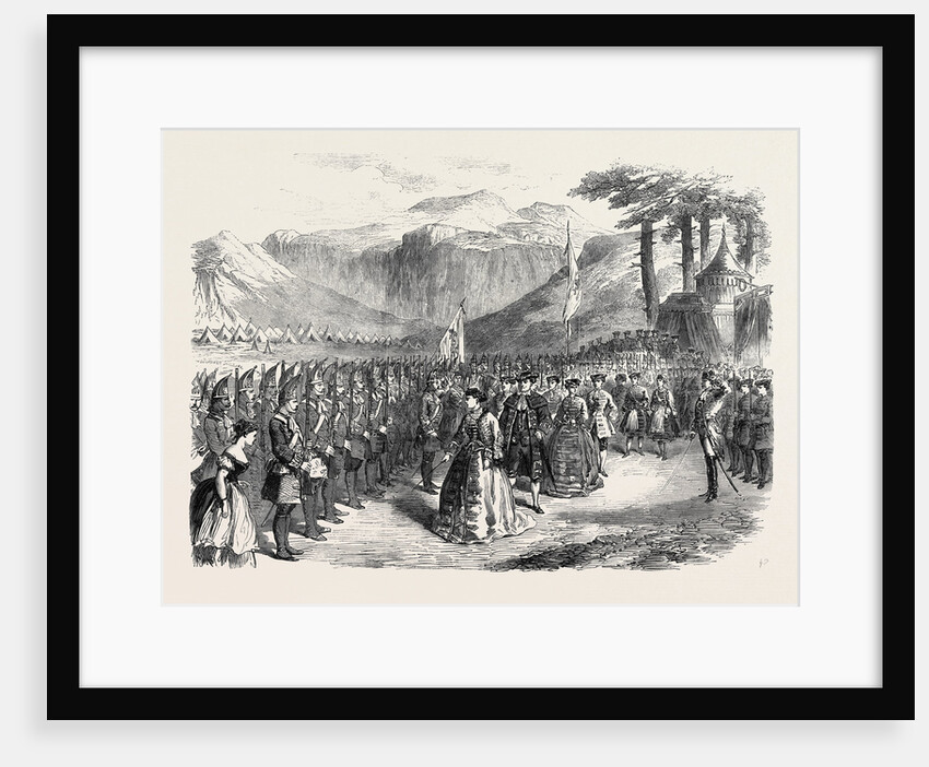 Scene from the Grand Duchess of Gerolstein at the Royal Italian Opera Covent Garden London UK 1867 by Anonymous