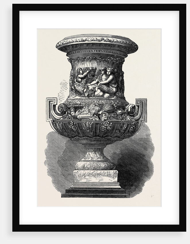 The Paris International Exhibition: The Earth White Marble Vase Exhibited by Viot and Co. France 1867 by Anonymous