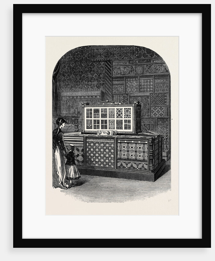 The Paris International Exhibition: Messrs. Maw and Co.'s Exhibition of Encaustic Tile Pavement Majolica and Enamelled Tiles France 1867 by Anonymous