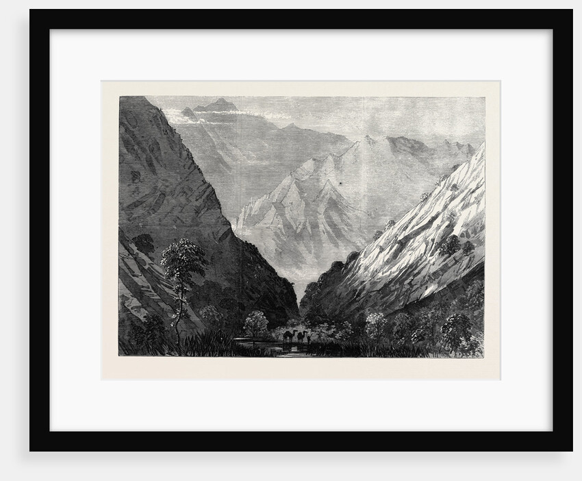 The Abyssinian Expedition: Tubboo the Fourth Halting Place in the Tekonda Pass 1867 by Anonymous