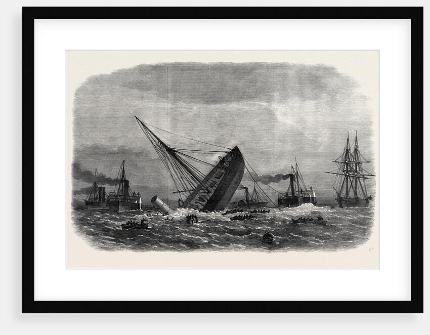 Wreck of the Greek War-Steamer Bouboulina Destroyed by Explosion at Liverpool UK 1867 by Anonymous