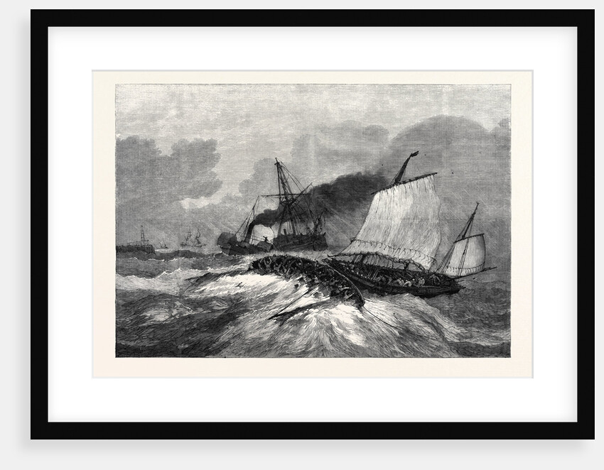 Upsetting of the Gorleston Salvage Life Boat at Yarmouth UK 1867 by Anonymous
