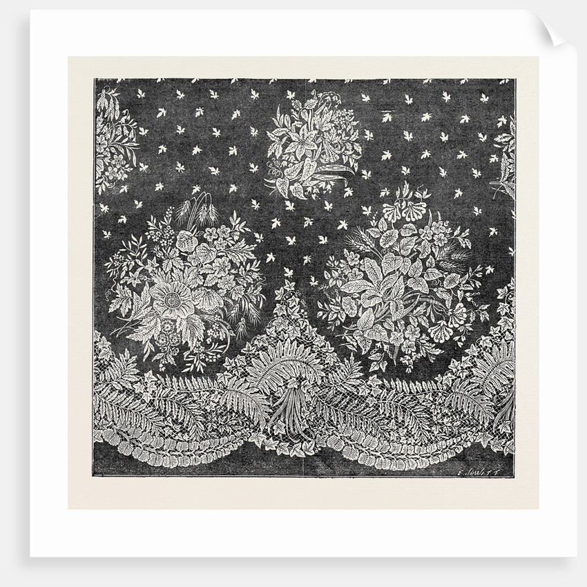 Honiton Lace Flounce, Wigmore Street, London, the International Exhibition 1862, Debenham Son And Freebody by Anonymous