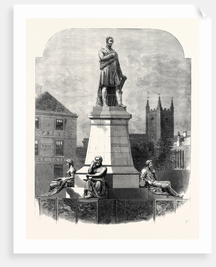 The Monument to George Stephenson at Newcastle-on-Tyne by Anonymous