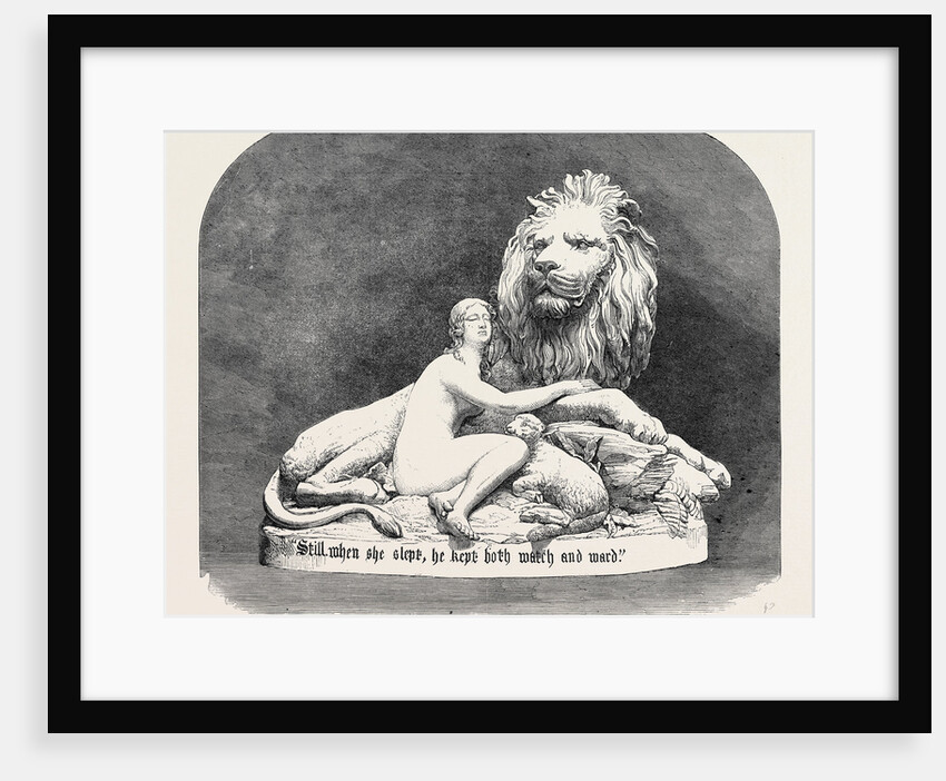 Una and the Lion in Metal, the International Exhibition 1862 by Anonymous