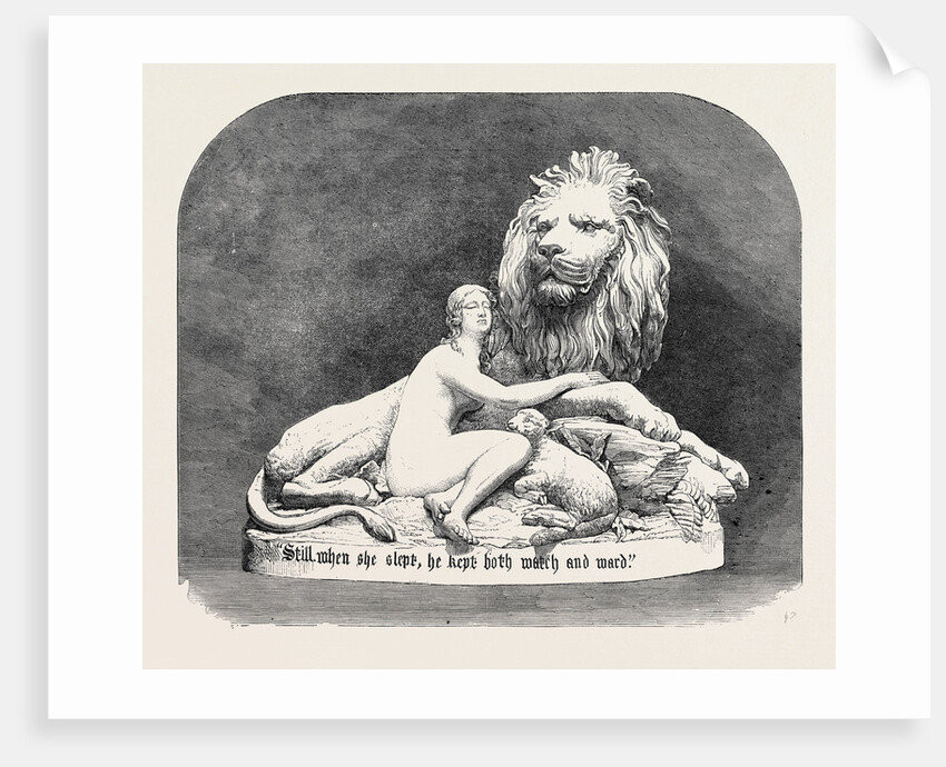 Una and the Lion in Metal, the International Exhibition 1862 by Anonymous