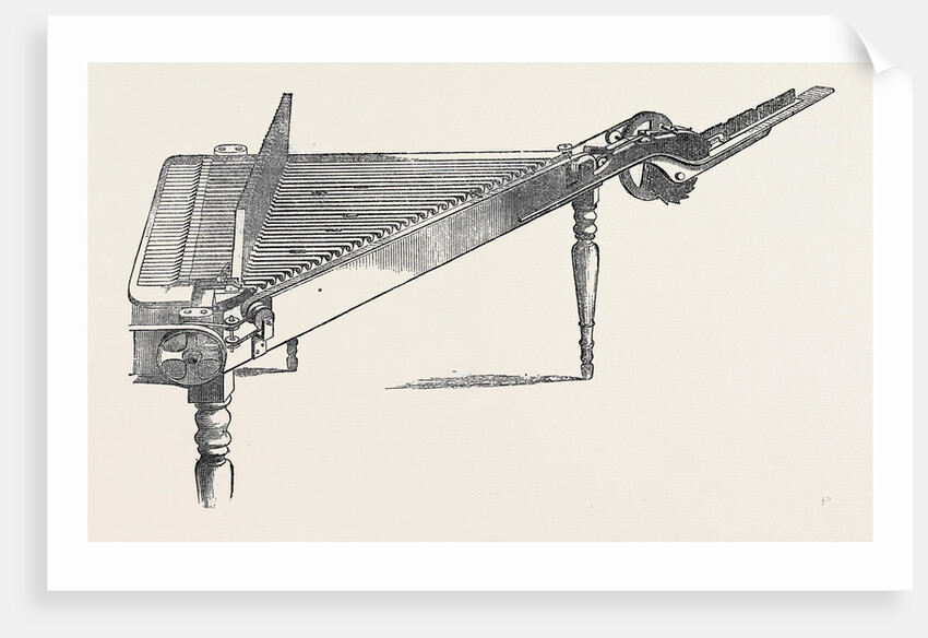 The International Exhibition: Mitchel's Type-Composing Machine 1862 by Anonymous
