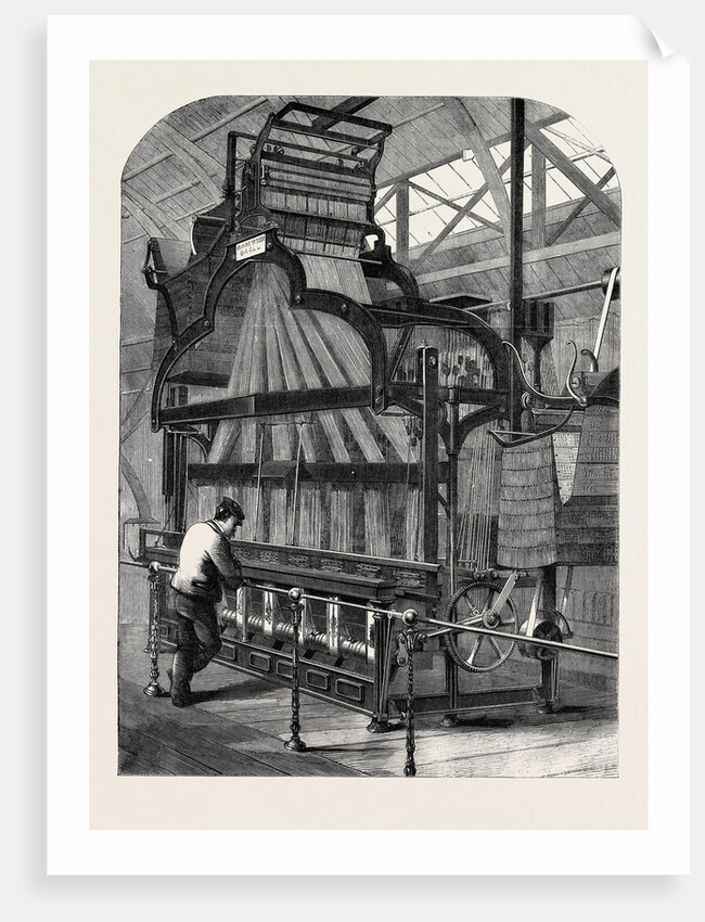 The International Exhibition: Swiss Jacquard-Loom for Weaving Ribbons 1862 by Anonymous