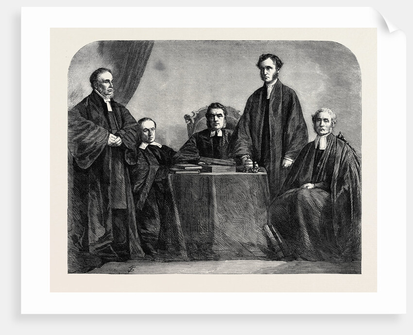 The Bishops of the Five Dioceses of the United Church of England and Ireland in Canada 1862 by Anonymous