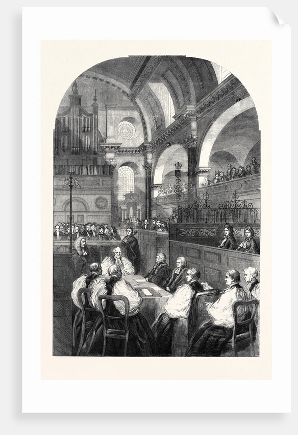 Confirmation of Dr. Longley's Election to the Archbishopric of Canterbury in the Church of St. Mary-Le-Bow Cheapside: The Archbishop-Elect Taking the Oaths 1862 by Anonymous