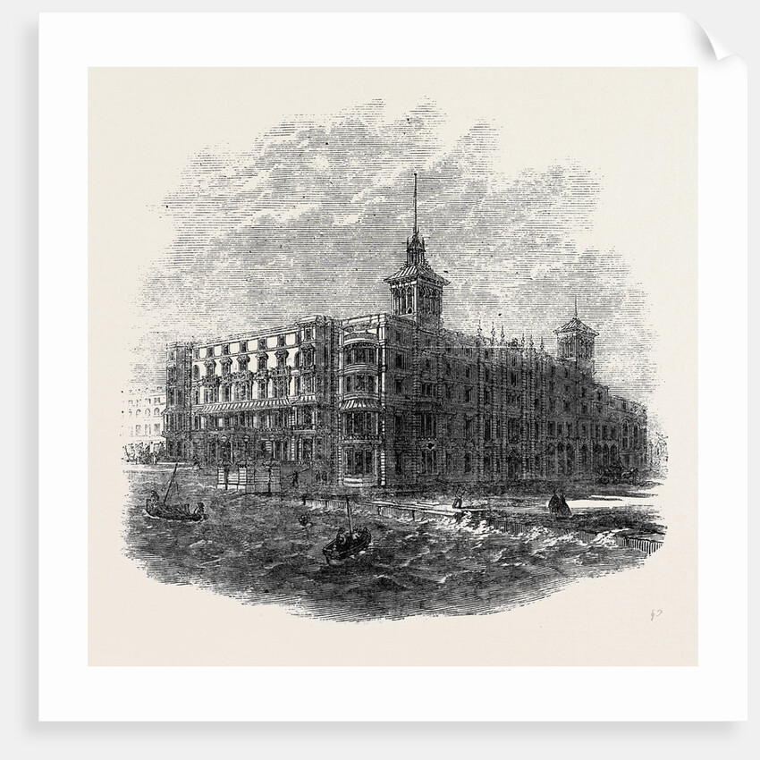 The Queen's Hotel Hastings 1862 by Anonymous