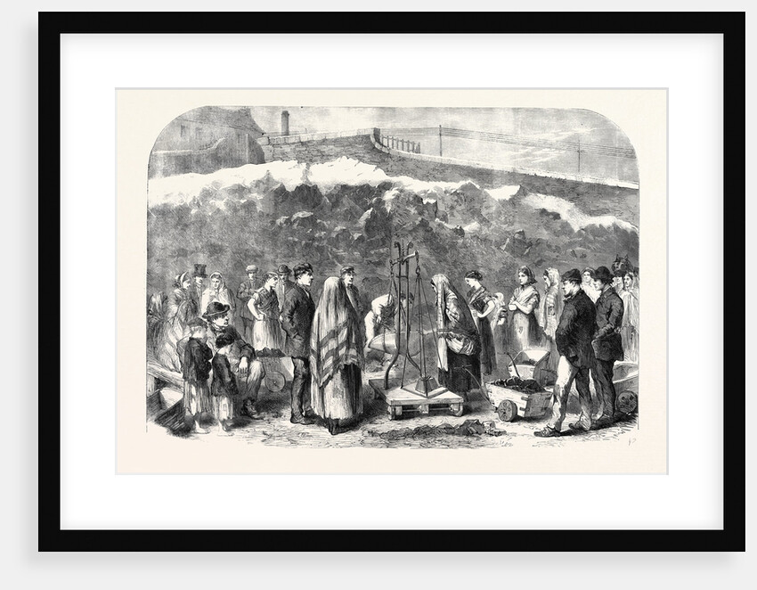 The Cotton Famine: Distributing Coal at the Castle Field Old Coal-Wharf Manchester 1862 by Anonymous