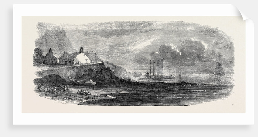The Shellfish Supplies: Shellfish Catchers' Cottage at Canty Bay 1862 by Anonymous