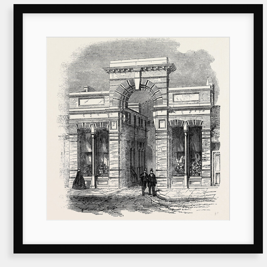 Entrance to the Agricultural Hall from the High Street Islington 1862 by Anonymous