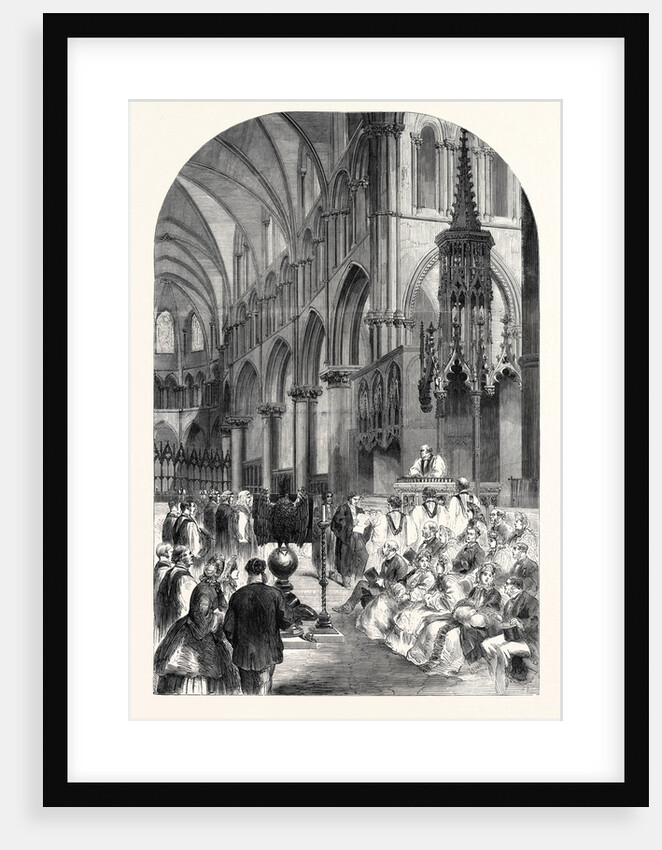 Enthronisation of the Most Rev. Dr. Charles Thomas Longley Lord Archbishop of Canterbury in the Choir of Canterbury Cathedral 1862 by Anonymous