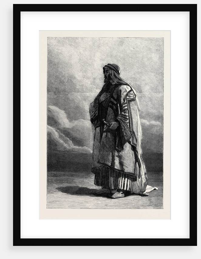 Miguel El Musrab Sheikh of the Anazeh Tribe, in the Winter Exhibition of the Water Colour Society 1862 by Anonymous