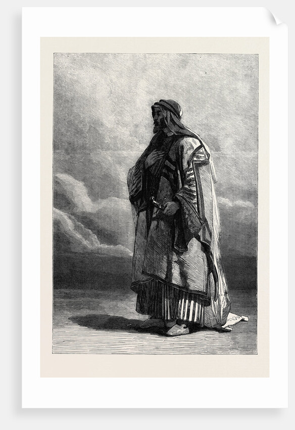 Miguel El Musrab Sheikh of the Anazeh Tribe, in the Winter Exhibition of the Water Colour Society 1862 by Anonymous