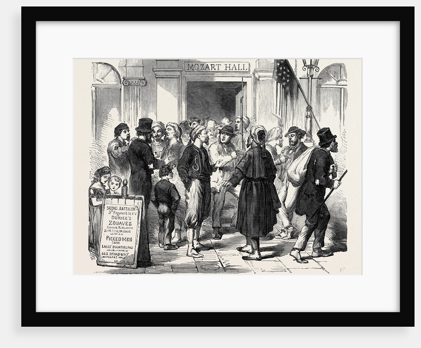 The War in America: Recruiting in New York: The Irish Zouaves 1862 by Anonymous
