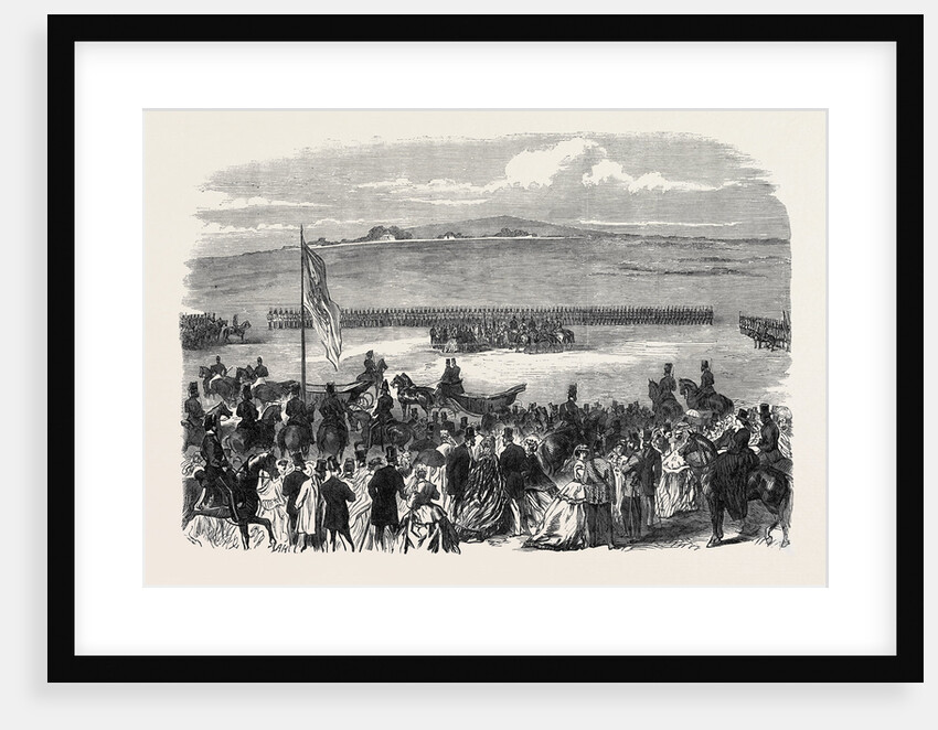 The Countess of Kimberley Presenting New Colours to the 24th Regiment at the Curragh of Kildare 1866 Ireland by Anonymous