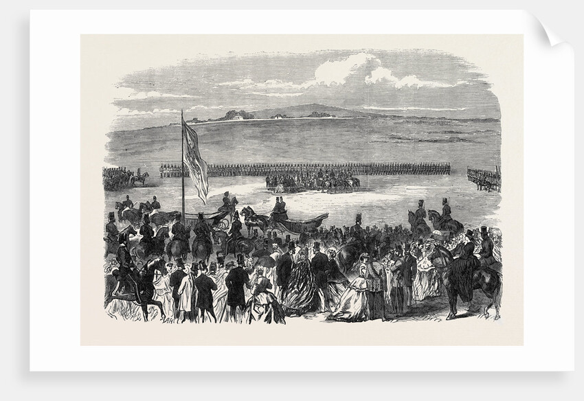 The Countess of Kimberley Presenting New Colours to the 24th Regiment at the Curragh of Kildare 1866 Ireland by Anonymous