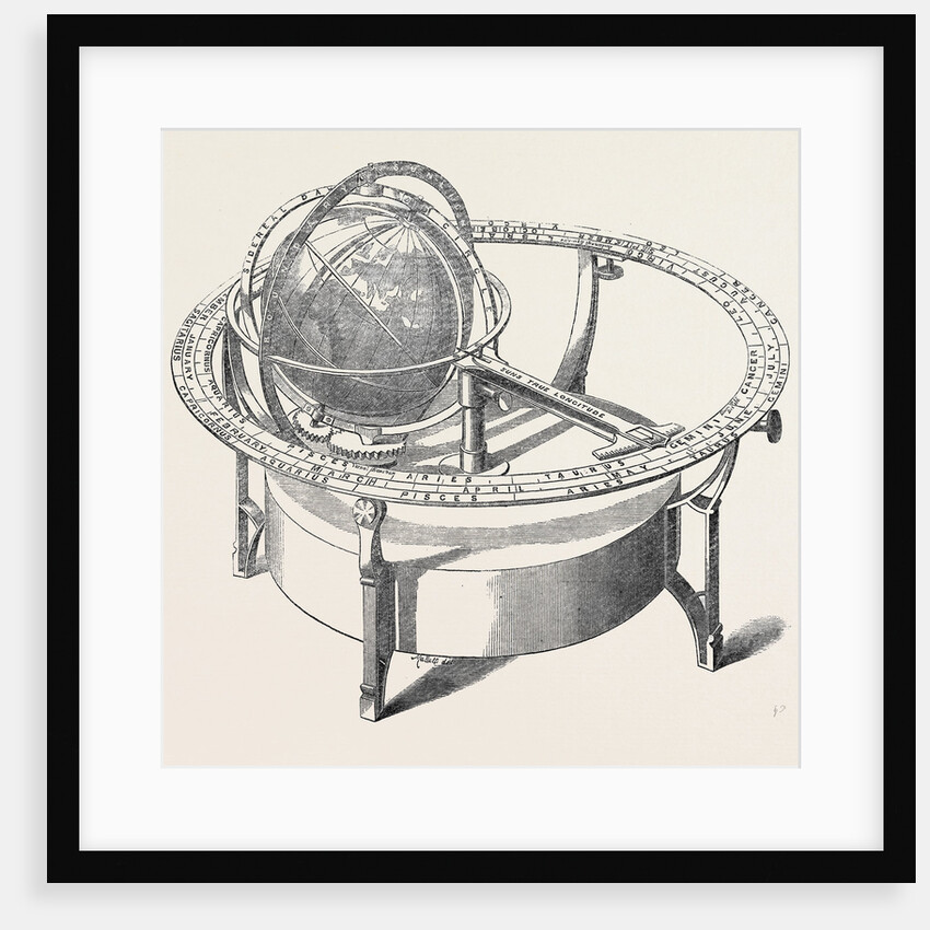Tellurion Globe for Exhibiting the Diurnal and Annual Motions of the Earth and Its Positions with Regard to the Sun by Anonymous