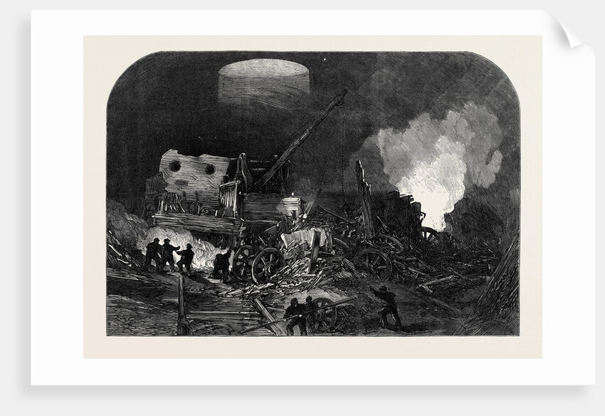 Scene of the Extraordinary Accident in the Welwyn Tunnel Great Northern Railway 1866 by Anonymous