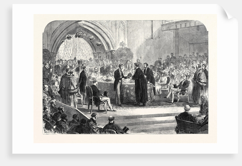 Presentation of the Freedom of the City of London to the Duke of Edinburgh at Guildhall UK 1866 by Anonymous