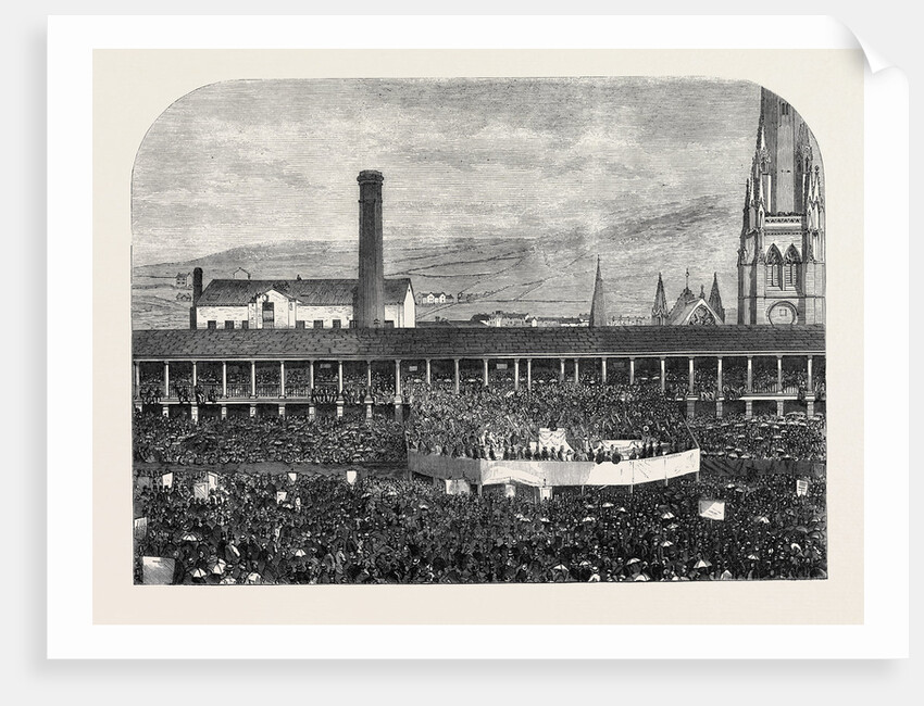 Sunday-School Jubilee Commemoration in the Piece Hall Halifax UK 1866 by Anonymous