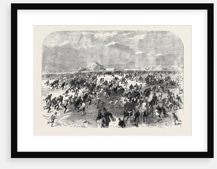 The Derby Day: The Rush to See the Finish UK 1866 by Anonymous