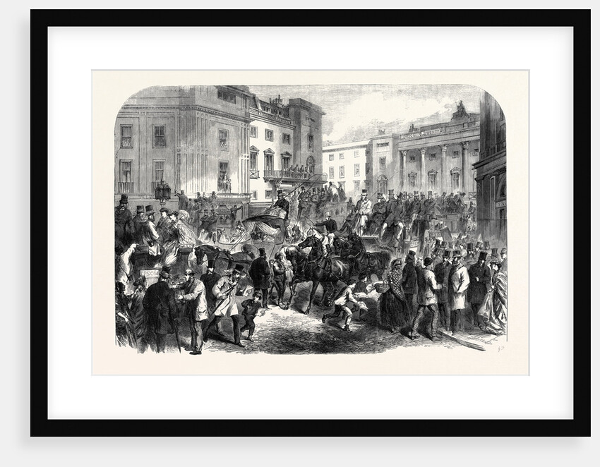 Piccadilly Circus on the Morning of the Derby Day London UK 1866 by Anonymous