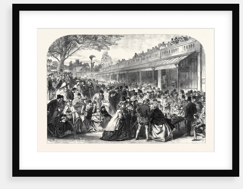 The Gardens of the Zoological Society Regent's Park London UK on Whit Monday 1866 by Anonymous