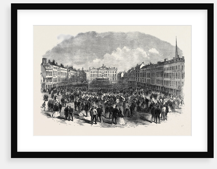 Nottingham Election: The Hustings in the Marketplace UK 1866 by Anonymous
