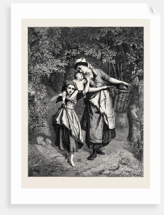 The Happy Mother, from the International Fine Arts Exhibition Pall Mall UK 1866 by Anonymous