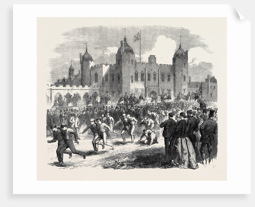 Athletic Games at the Royal Military Academy Woolwich: The Three-Legged Race UK 1866 by Anonymous