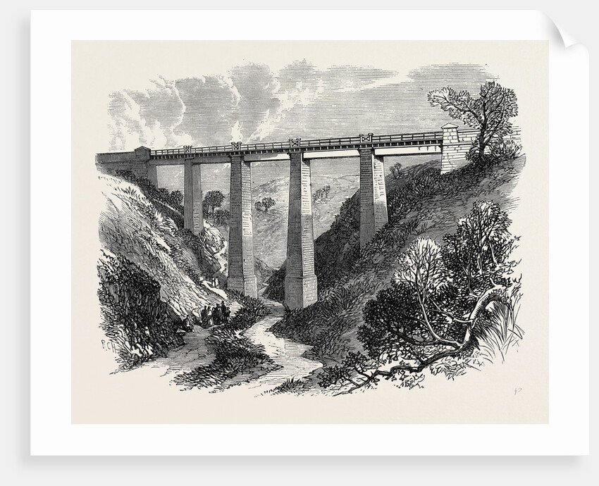 The Daff Viaduct of the Greenock and Wemyss Bay Railway 1866 by Anonymous