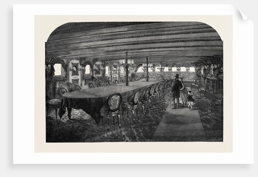 Dining Saloon of the Mahrusseh 1866 by Anonymous