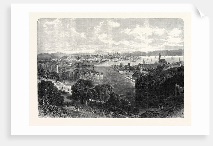 The Town and Harbour of St. John New Brunswick 1866 by Anonymous