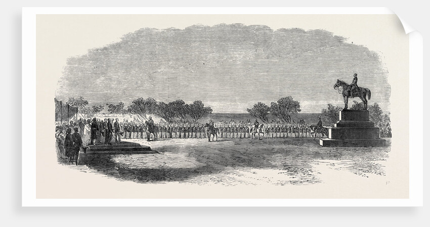 Inauguration of the Statue of Sir Mark Cubbon at Bangalore India 1866 by Anonymous