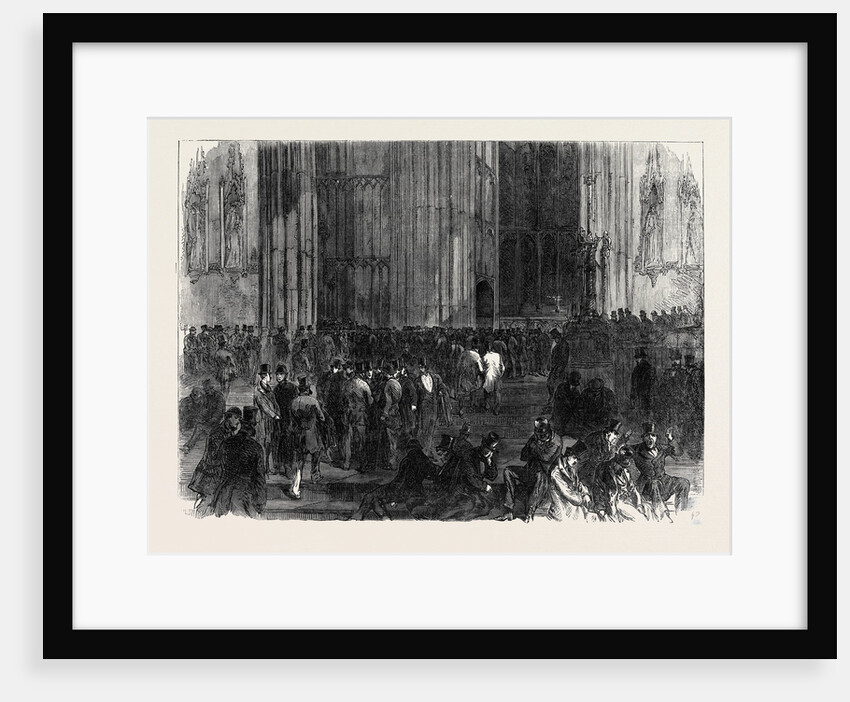 Westminster Hall on the Night of the Division on the Reform Bill London UK 1866 by Anonymous